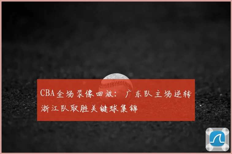 CBA全场录像回放:广东队主场逆转浙江队取胜关键球集锦